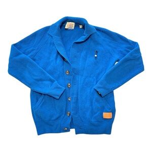 Scotch & Soda Teal Cashmere Blend Cardigan